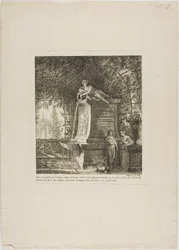 La fuente enrejada, frontispicio de Paysages Dédiés à M. Warelet