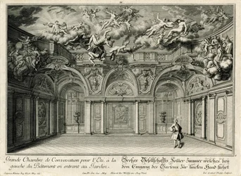 Amplio salón en el ala oeste