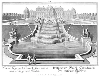 Perspectiva de la cascada principal