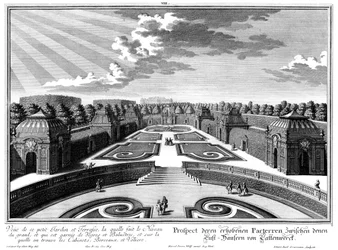 Folleto del parterre superior del "Pequeño Jardín"