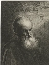 Retrato de un anciano con barba
