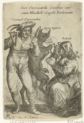 Caricatura sobre Cromwell, c. 1652-1654
Siet t