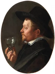 Retrato de un hombre con un roemer