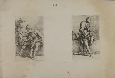 (Serie de figuras) Figura sentada con cabeza puntiaguda