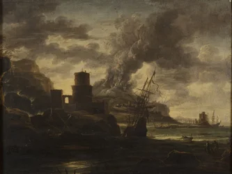 Escena portuaria