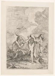 Scylla huye de Glaucus