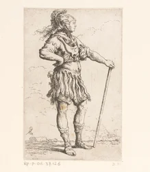 soldado con un palo Figuras pequeñas (título de la serie) Figurilla (título de la serie)