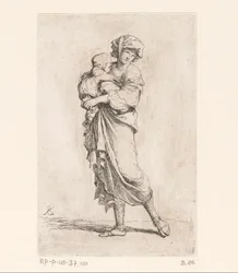 mujer con un niño Figuras pequeñas (título de la serie) Figurilla (título de la serie)
