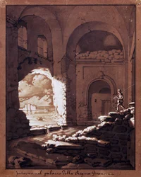 Interior del Palacio de la Reina Giovanna