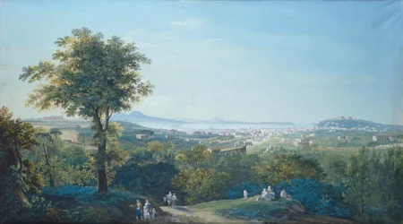 Nápoles desde Capodimonte Scudillo (acuarela)