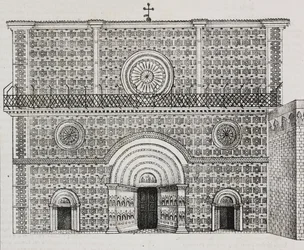 Fachada de la basílica de Santa Maria di Collemaggio, L