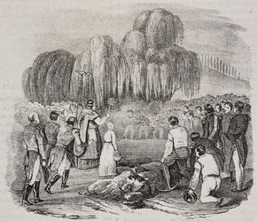Funeral de Napoleón Bonaparte en la isla de Santa Elena, 9 de mayo