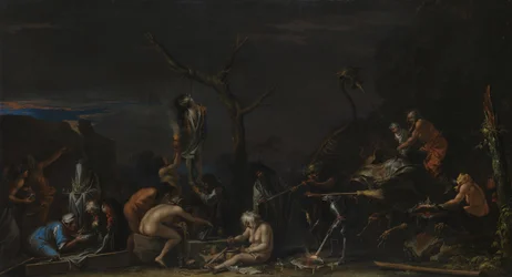Brujas durante sus conjuros, hacia 1646