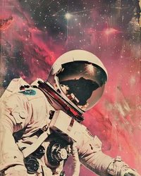Astronauta Red Nebula