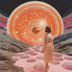 Contemplando el planeta naranja