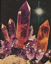 Cosmos de cristales resplandecientes
