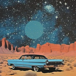 Cosmos del desierto retro
