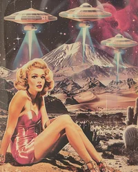Invasión retro de ovnis en el desierto
