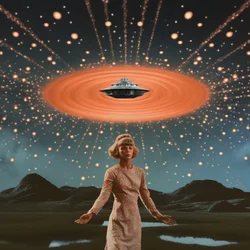 Aterrizaje extraterrestre surrealista