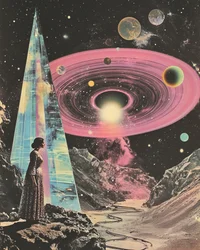 Visión cósmica surrealista
