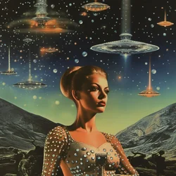 Glamour espacial vintage