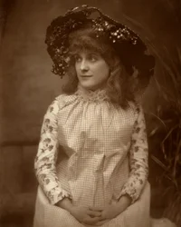 Minnie Palmer, actriz estadounidense, 1884