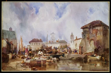 El mercado en el muelle, Brujas