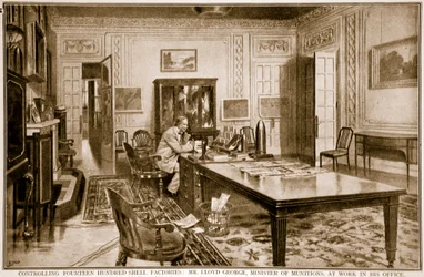 Controlando Mil Cuatrocientas Fábricas de Municiones: Sr. Lloyd George, Ministro de Municiones, en el Trabajo, 1914-19
