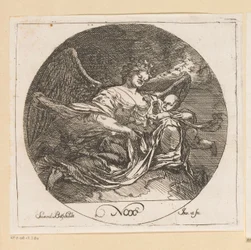 Nox (Noche) Nox (título sobre objeto) Cuatro momentos del día (título de la serie) Varios diseños (título de la serie) Opera Varia Historica, Poetica & Iconologica (título de la serie)