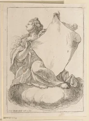 mujer con un trapo en las manos Varios diseños (título de la serie) Opera Varia Historica, Poetica & Iconologica (título de la serie)