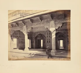 Agra: el fuerte, interior del zenana, mostrando los mosaicos