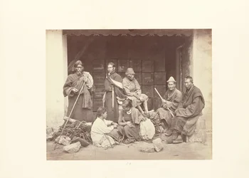 Darjeeling; Grupo de Bhooteas y Nepaulese