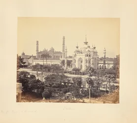 Lucknow; vista desde la terraza del Imambara de Hooseinabad