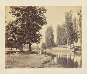 Srinagar; vista a lo largo del canal Dhul