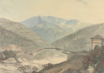 Vista cerca de Tassisudon [Tashicho Dzong] en Bután
