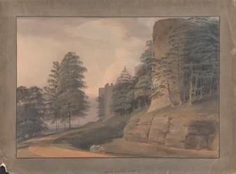 Lado oeste del castillo de Ludlow