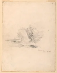 Arroyo y árboles