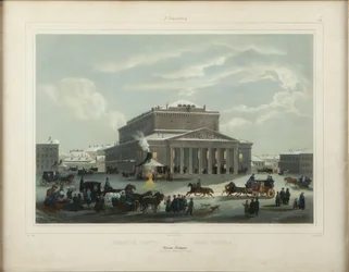 El Teatro Imperial Bolshoi Kamenny de San Petersburgo, finales de 1840