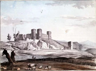 Castillo de Rhuddlan desde el puente