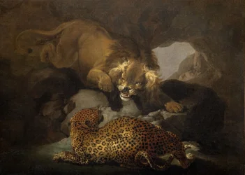 León y un leopardo, 1820