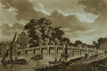 Puente de Hampton Court, ilustración de 