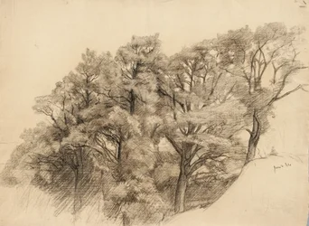 Paisaje con árboles, 1884