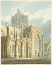 Vista norte de la Catedral de Bristol