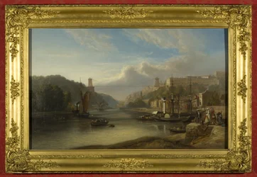 Vista en el Avon en Hotwells, c.1840