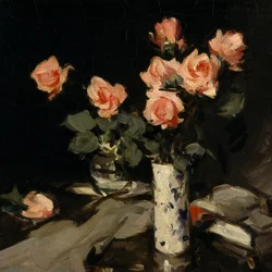 Rosas (óleo sobre lienzo)