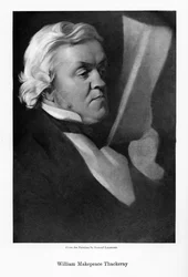 William Makepeace Thackeray, novelista inglés, c1864