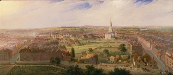 Birmingham desde la Cúpula de la Iglesia de San Felipe