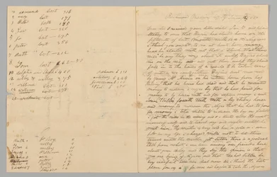 Carta a Giles Saunders de Samuel Fox sobre el comercio de esclavos, 14 de enero de 1847