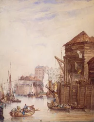 Muelle de Billingsgate, Londres, 1820