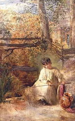 Un niño pescando